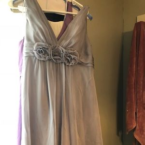Gray bridesmaid dress